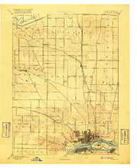 Davenport Iowa Historical topographic map, 1:62500 scale, 15 X 15 Minute, Year 1894