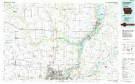 Davenport Iowa Historical topographic map, 1:100000 scale, 30 X 60 Minute, Year 1984