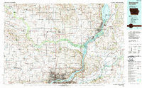 Davenport Iowa Historical topographic map, 1:100000 scale, 30 X 60 Minute, Year 1984