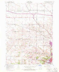 Davenport West Iowa Historical topographic map, 1:24000 scale, 7.5 X 7.5 Minute, Year 1953