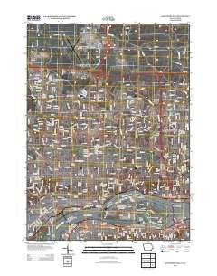 Davenport East Iowa Historical topographic map, 1:24000 scale, 7.5 X 7.5 Minute, Year 2013