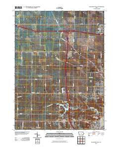 Davenport West Iowa Historical topographic map, 1:24000 scale, 7.5 X 7.5 Minute, Year 2010