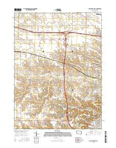 Davenport West Iowa Current topographic map, 1:24000 scale, 7.5 X 7.5 Minute, Year 2015