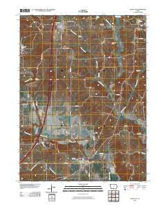Davis City Iowa Historical topographic map, 1:24000 scale, 7.5 X 7.5 Minute, Year 2010