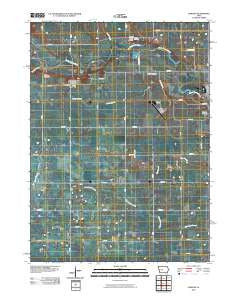Dawson Iowa Historical topographic map, 1:24000 scale, 7.5 X 7.5 Minute, Year 2010