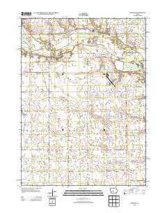 Dawson Iowa Historical topographic map, 1:24000 scale, 7.5 X 7.5 Minute, Year 2013