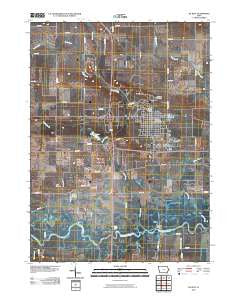De Witt Iowa Historical topographic map, 1:24000 scale, 7.5 X 7.5 Minute, Year 2010