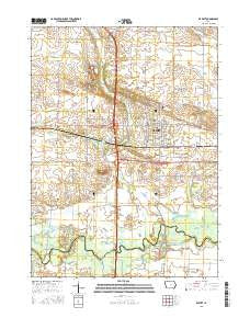 De Witt Iowa Current topographic map, 1:24000 scale, 7.5 X 7.5 Minute, Year 2015