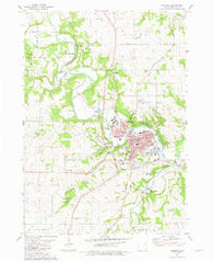 Decorah Iowa Historical topographic map, 1:24000 scale, 7.5 X 7.5 Minute, Year 1981