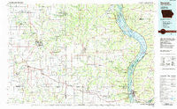 Decorah Iowa Historical topographic map, 1:100000 scale, 30 X 60 Minute, Year 1985