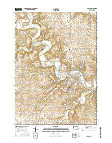 Decorah Iowa Current topographic map, 1:24000 scale, 7.5 X 7.5 Minute, Year 2015
