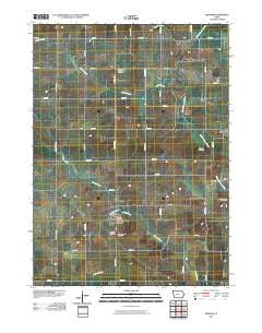 Dedham Iowa Historical topographic map, 1:24000 scale, 7.5 X 7.5 Minute, Year 2010