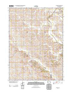 Dedham Iowa Historical topographic map, 1:24000 scale, 7.5 X 7.5 Minute, Year 2013