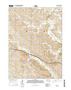 Dedham Iowa Current topographic map, 1:24000 scale, 7.5 X 7.5 Minute, Year 2015