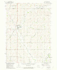 Defiance Iowa Historical topographic map, 1:24000 scale, 7.5 X 7.5 Minute, Year 1971