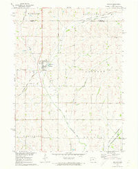 Defiance Iowa Historical topographic map, 1:24000 scale, 7.5 X 7.5 Minute, Year 1971
