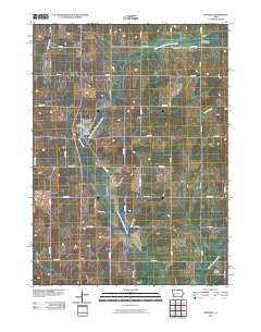 Defiance Iowa Historical topographic map, 1:24000 scale, 7.5 X 7.5 Minute, Year 2010
