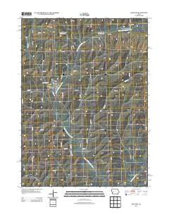 Defiance Iowa Historical topographic map, 1:24000 scale, 7.5 X 7.5 Minute, Year 2013