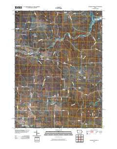 Delmar North Iowa Historical topographic map, 1:24000 scale, 7.5 X 7.5 Minute, Year 2010