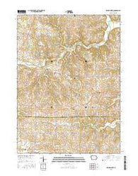 Delmar North Iowa Current topographic map, 1:24000 scale, 7.5 X 7.5 Minute, Year 2015