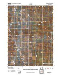 Delmar South Iowa Historical topographic map, 1:24000 scale, 7.5 X 7.5 Minute, Year 2010