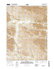 Delmar South Iowa Current topographic map, 1:24000 scale, 7.5 X 7.5 Minute, Year 2015