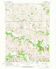 Delta Iowa Historical topographic map, 1:24000 scale, 7.5 X 7.5 Minute, Year 1965