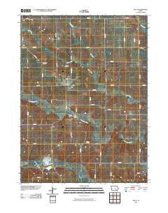 Delta Iowa Historical topographic map, 1:24000 scale, 7.5 X 7.5 Minute, Year 2010