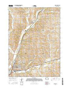 Denison Iowa Current topographic map, 1:24000 scale, 7.5 X 7.5 Minute, Year 2015