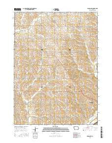 Denison SW Iowa Current topographic map, 1:24000 scale, 7.5 X 7.5 Minute, Year 2015