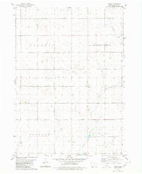 Depew Iowa Historical topographic map, 1:24000 scale, 7.5 X 7.5 Minute, Year 1980