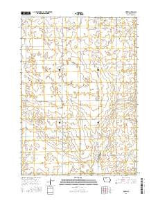 Depew Iowa Current topographic map, 1:24000 scale, 7.5 X 7.5 Minute, Year 2015
