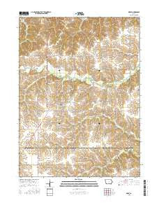 Derby Iowa Current topographic map, 1:24000 scale, 7.5 X 7.5 Minute, Year 2015