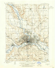 Des Moines Iowa Historical topographic map, 1:62500 scale, 15 X 15 Minute, Year 1905