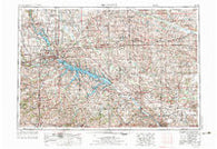 Des Moines Iowa Historical topographic map, 1:250000 scale, 1 X 2 Degree, Year 1954
