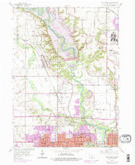 Des Moines NW Iowa Historical topographic map, 1:24000 scale, 7.5 X 7.5 Minute, Year 1956