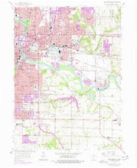 Des Moines SE Iowa Historical topographic map, 1:24000 scale, 7.5 X 7.5 Minute, Year 1956
