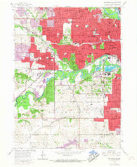 Des Moines SW Iowa Historical topographic map, 1:24000 scale, 7.5 X 7.5 Minute, Year 1956