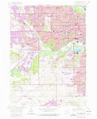 Des Moines SW Iowa Historical topographic map, 1:24000 scale, 7.5 X 7.5 Minute, Year 1956