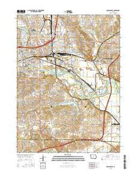 Des Moines SE Iowa Current topographic map, 1:24000 scale, 7.5 X 7.5 Minute, Year 2015