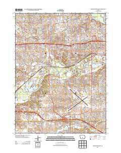 Des Moines SW Iowa Historical topographic map, 1:24000 scale, 7.5 X 7.5 Minute, Year 2013