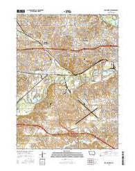Des Moines SW Iowa Current topographic map, 1:24000 scale, 7.5 X 7.5 Minute, Year 2015