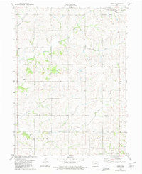 Dewey Iowa Historical topographic map, 1:24000 scale, 7.5 X 7.5 Minute, Year 1980