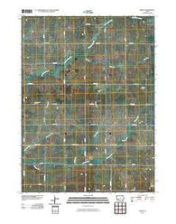 Dewey Iowa Historical topographic map, 1:24000 scale, 7.5 X 7.5 Minute, Year 2010