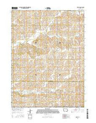 Dewey Iowa Current topographic map, 1:24000 scale, 7.5 X 7.5 Minute, Year 2015