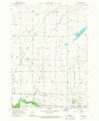 Dickens Iowa Historical topographic map, 1:24000 scale, 7.5 X 7.5 Minute, Year 1966