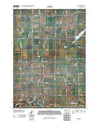 Dickens Iowa Historical topographic map, 1:24000 scale, 7.5 X 7.5 Minute, Year 2010