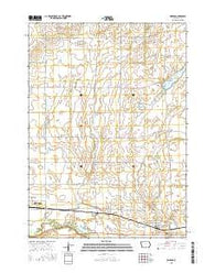 Dickens Iowa Current topographic map, 1:24000 scale, 7.5 X 7.5 Minute, Year 2015