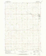 Dike Iowa Historical topographic map, 1:24000 scale, 7.5 X 7.5 Minute, Year 1971