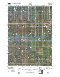 Dike Iowa Historical topographic map, 1:24000 scale, 7.5 X 7.5 Minute, Year 2010